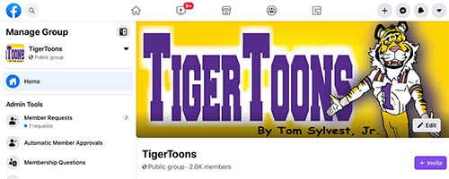 TigerToons FaceBook Group